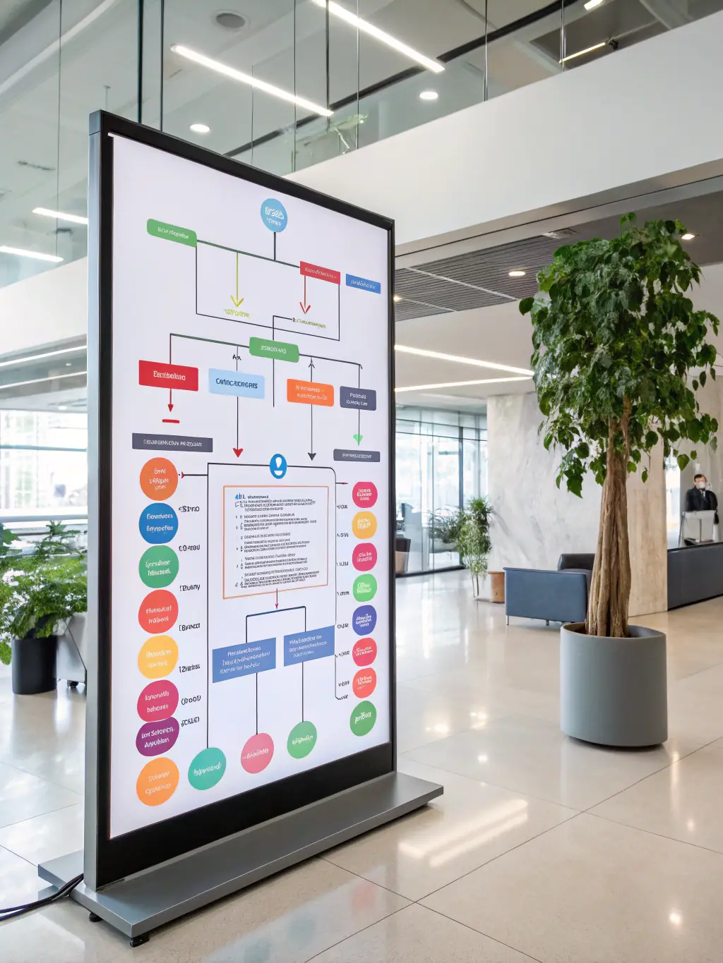 A visual representation of a well-structured organizational chart, highlighting the key roles and responsibilities within a family business. The image should convey clarity, efficiency, and a clear path for succession.