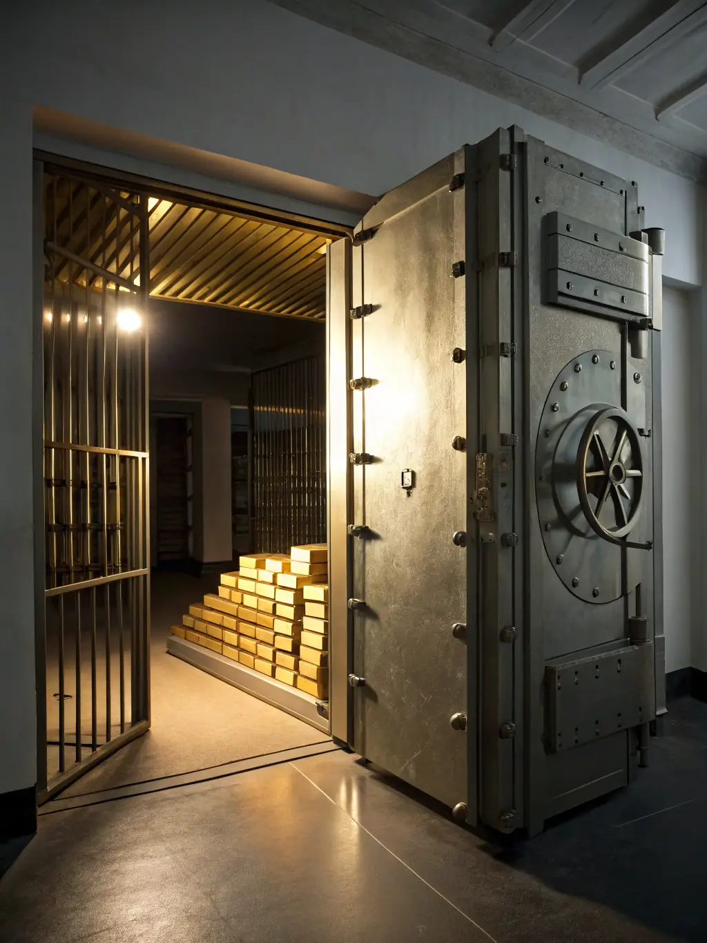 An image depicting a strong, secure vault filled with assets, representing the protection and preservation of a family business's wealth. The image should evoke feelings of safety, stability, and long-term security.
